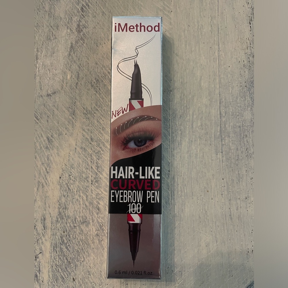 NWT iMethod hair-like CURVED eyebrow pen 100, 08 shade Blonde